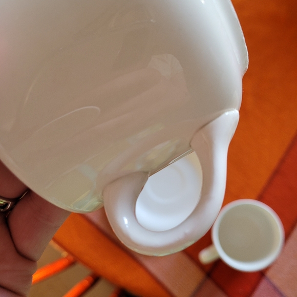 Vintage Italian coffee cup 80s new wave print mugs set x2 - Picture 5 of 7